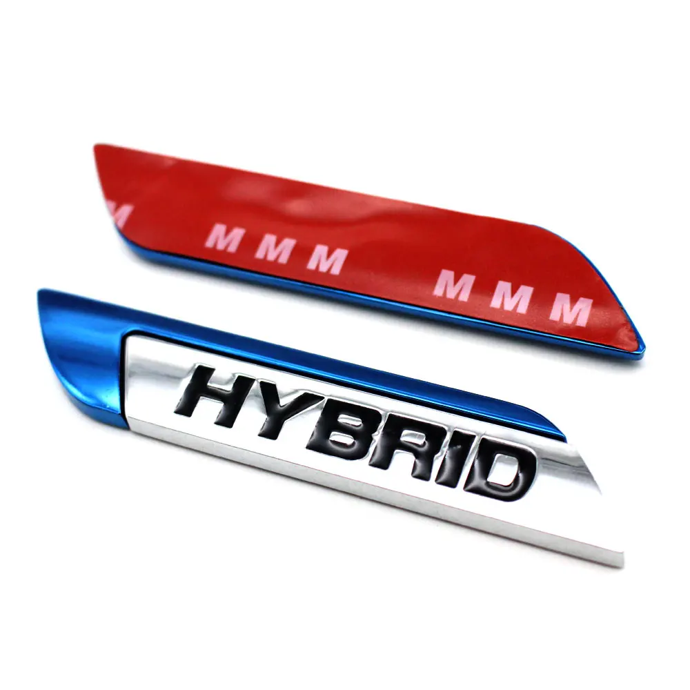 DSYCAR 1Pair Personalized 3D Car Stickers Metal HYBRID Badge Decoration Univesal For Most Cars | Автомобили и мотоциклы