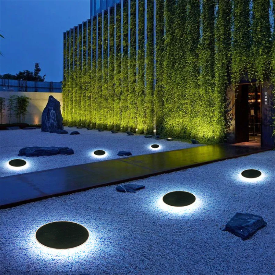 구매 야외 정원 보안 글라스 랜드 잔디 볼라드 램프, 태양 통로 지상 조명 원격 파티오 뒤뜰 태양 기둥 램프