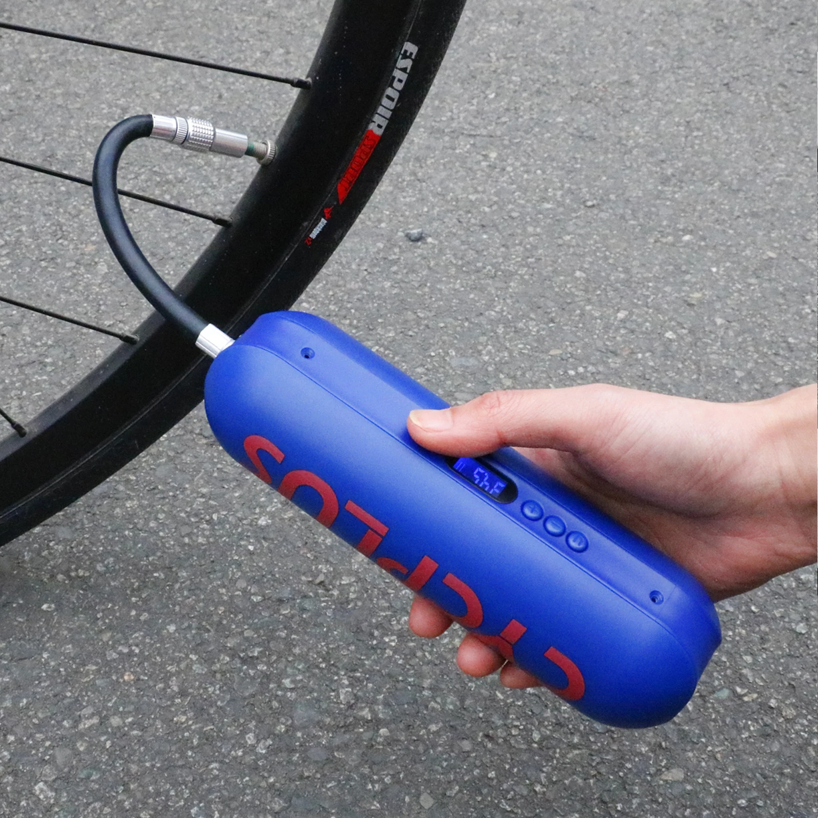 comprar Cycplus Compressor De Ar Elétrico Bicicleta Bomba Inflator Portátil Acessórios Da Bicicleta Bomba De Alta Pressão Para A Motocicleta Do Carro Pneu Bola