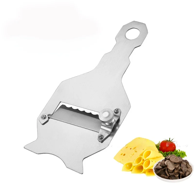 

Premium Chocolate Truffle Cheese Shaver Slicer Planer - Stainless Steel - Adjustable Razor Sharp Blade