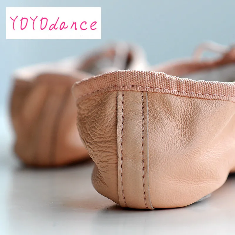 Профессиональная балетная обувь тапочки для женщин и девочек из натуральной