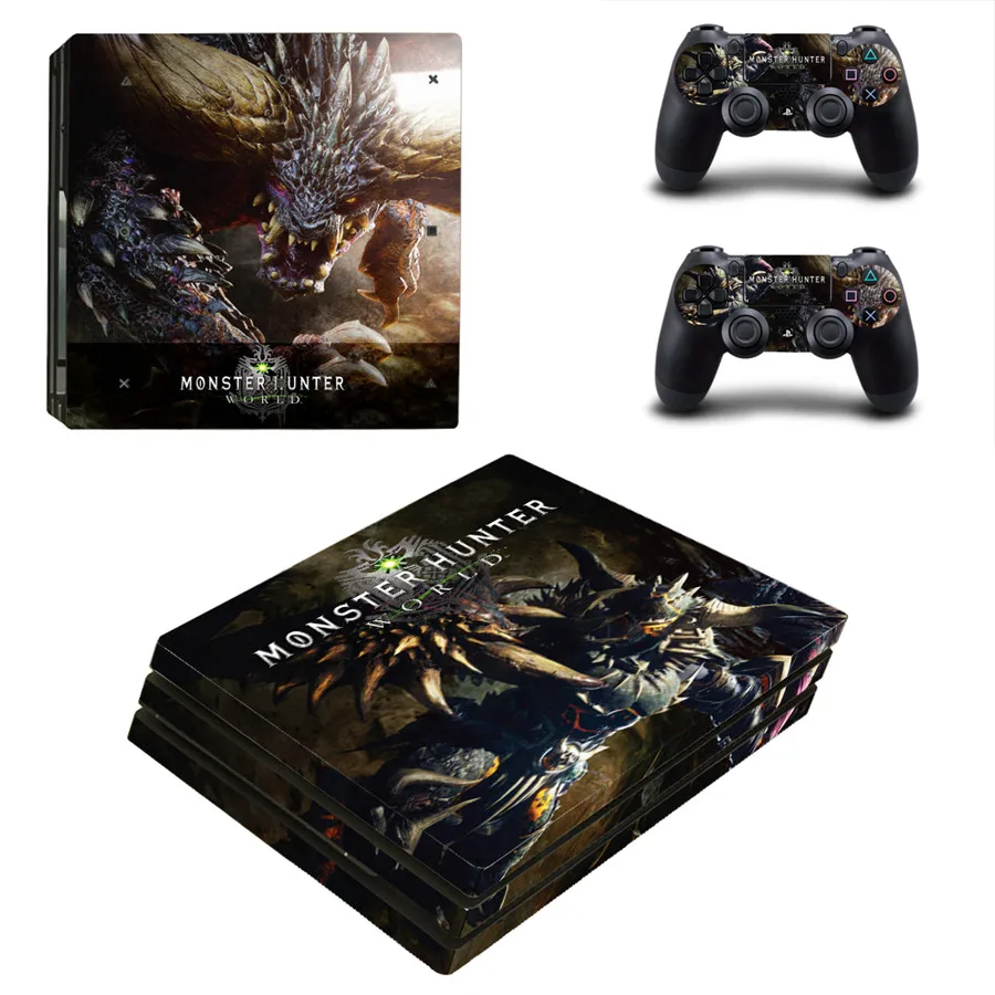 Стильная наклейка Monster Hunter для консоли PS4 Pro и контроллеров PlayStation 4 Виниловая