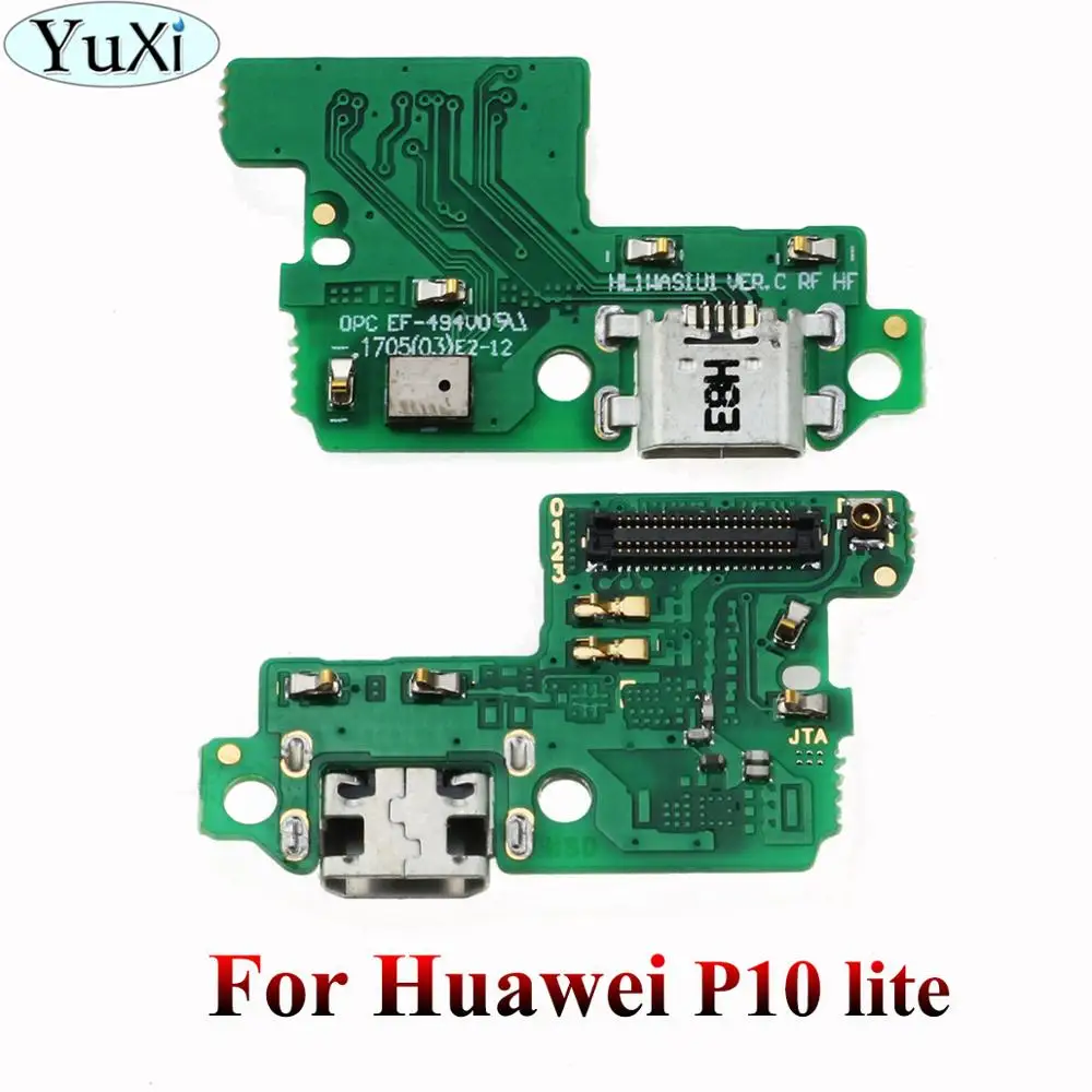 YuXi 10 шт. для Huawei P10 Lite /Nova lite плата зарядки гибкие кабели запасная часть ремонта