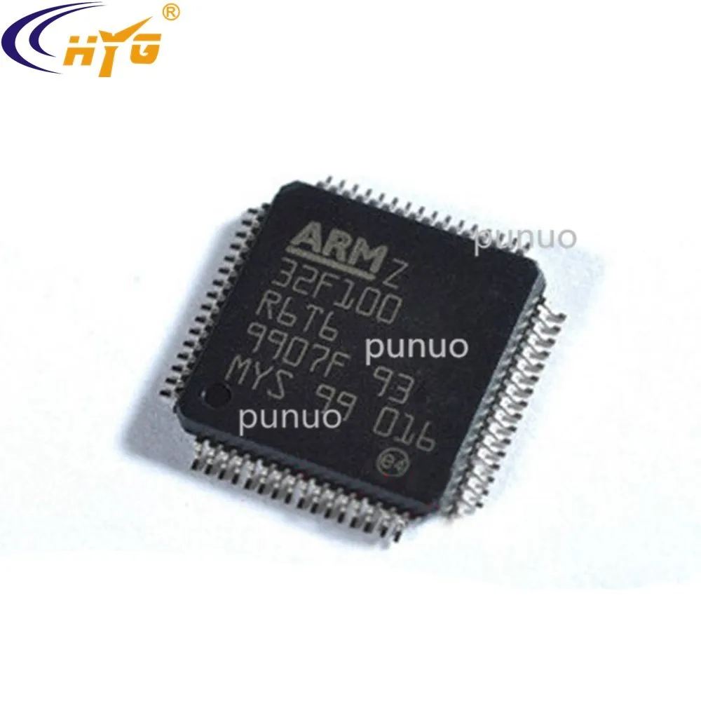 Оригинальная аутентичная Инкапсуляция STM32F100R6T6 LQFP 100 32 битный микроконтроллер 128K
