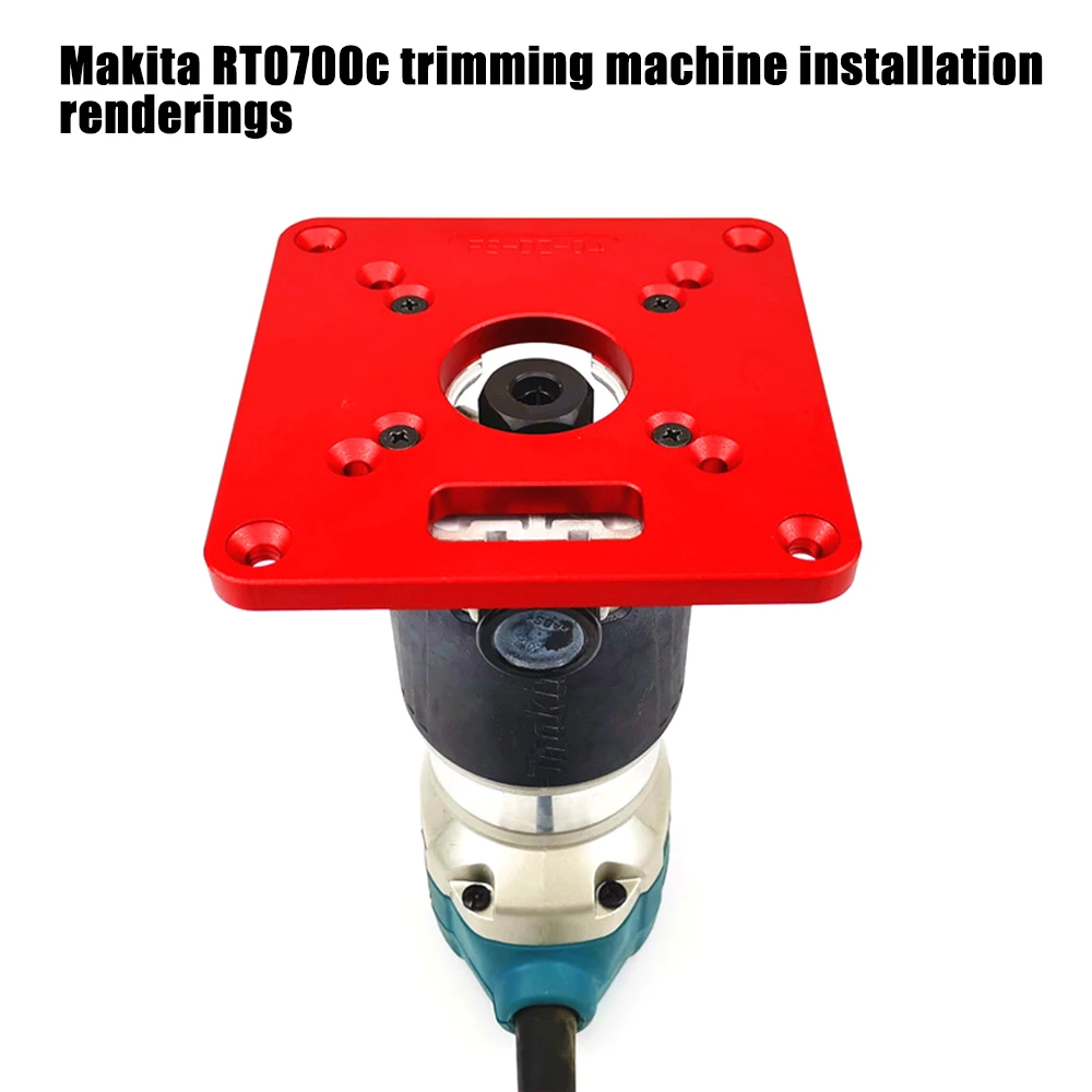 

Универсальный для RT0700C, алюминиевый фрезерный станок, стол, вставная пластина, деревообрабатывающие скамейки, древесина, триммер роутера, г...