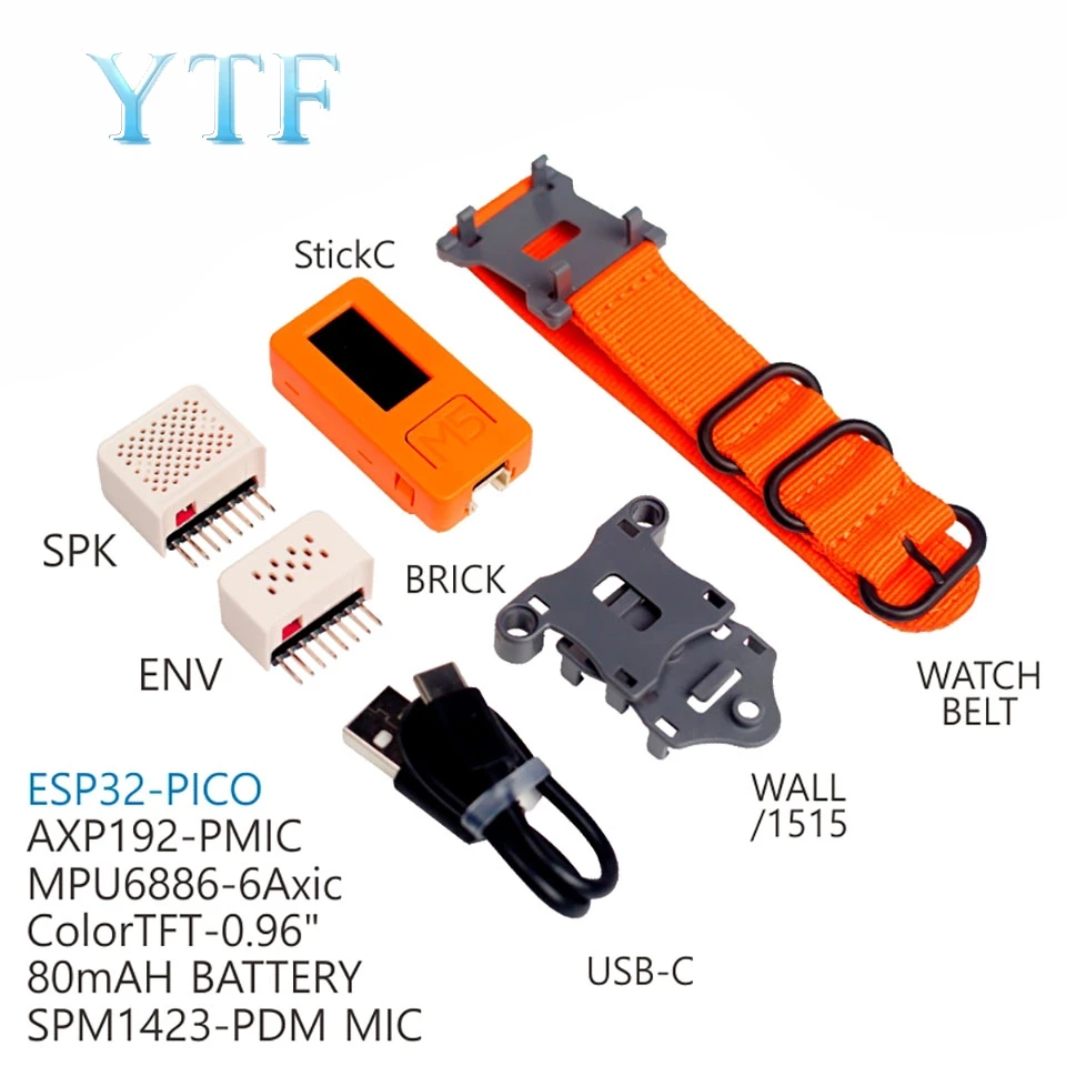 M5stack Stick C + набор содержит SPK Env Hat ESP32 макетный комплект TFT экрана|Аксессуары для