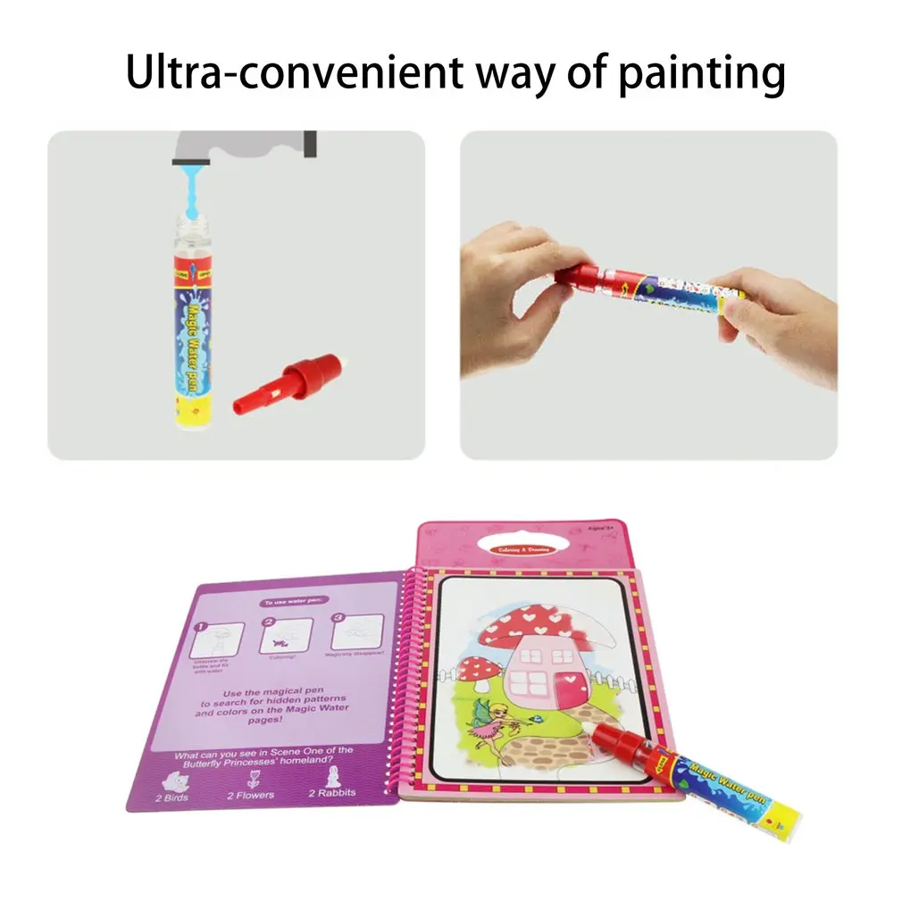 Детская доска для рисования водой Экологичная защитная карта Волшебная водная