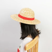 31cm luffy hat straw hat performance animation cosplay accessories hat summer sun hat yellow straw hats for women and men