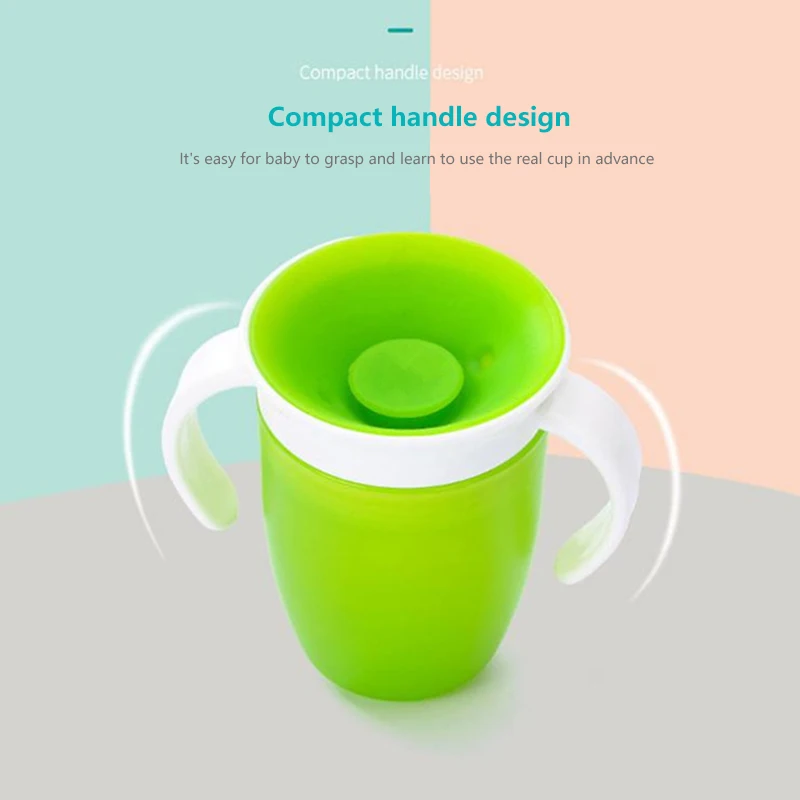 

360 Degree Leak-proof Baby Cups Magic Baby Learning Drinking Cup Water Cup 240ML Bottle Baby Learning Cup