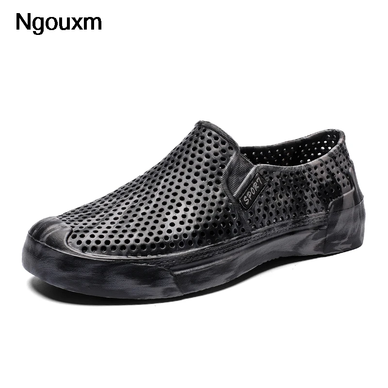 

Ngouxm Summer Men Casual Shoes Mixed Colors New Fashion Light Breathable Outside Outdoor Beach EVA Camouflage Loafers