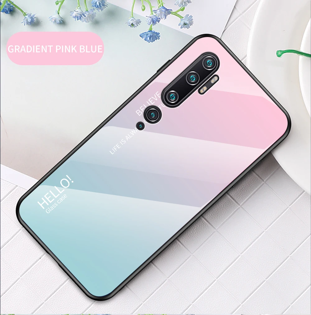 Note 10 Pro Чехол Zroteve силиконовая рамка стеклянная крышка для Xiaomi mi Note 10 чехол обесцвечивающее стекло задняя крышка Xia mi Xio mi Note 10