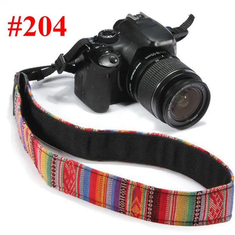 204 Мягкий ремешок для камеры Dslr кружевной винтажный плечевой ремень для шеи классический ретро ремень для Canon Nikon sony dslr плечевой ремешок для камеры - Цвет: 204