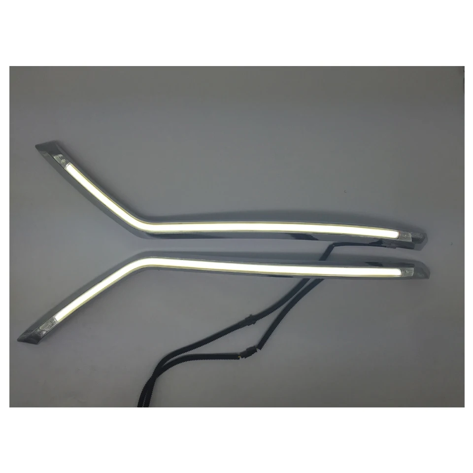 Светодиодный Бег огни бровь фары дневного света Подходит для vw Tiguan 2012 2015 запчасти
