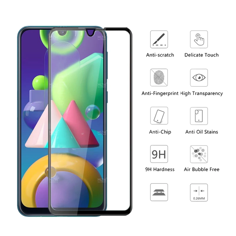 Защитное стекло 9D для экрана и объектива камеры samsung m21 sm-m215f | Мобильные телефоны