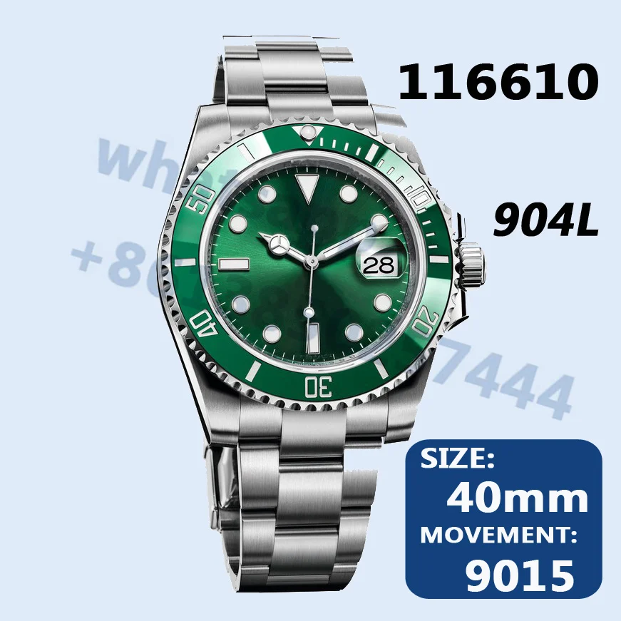 

Men's Automatic Mechanical Watch Submariner 40MM 116610 AAA Replica 904L Super Clone 9015 Top Luxury Brand ARF NOOB Sports VSF