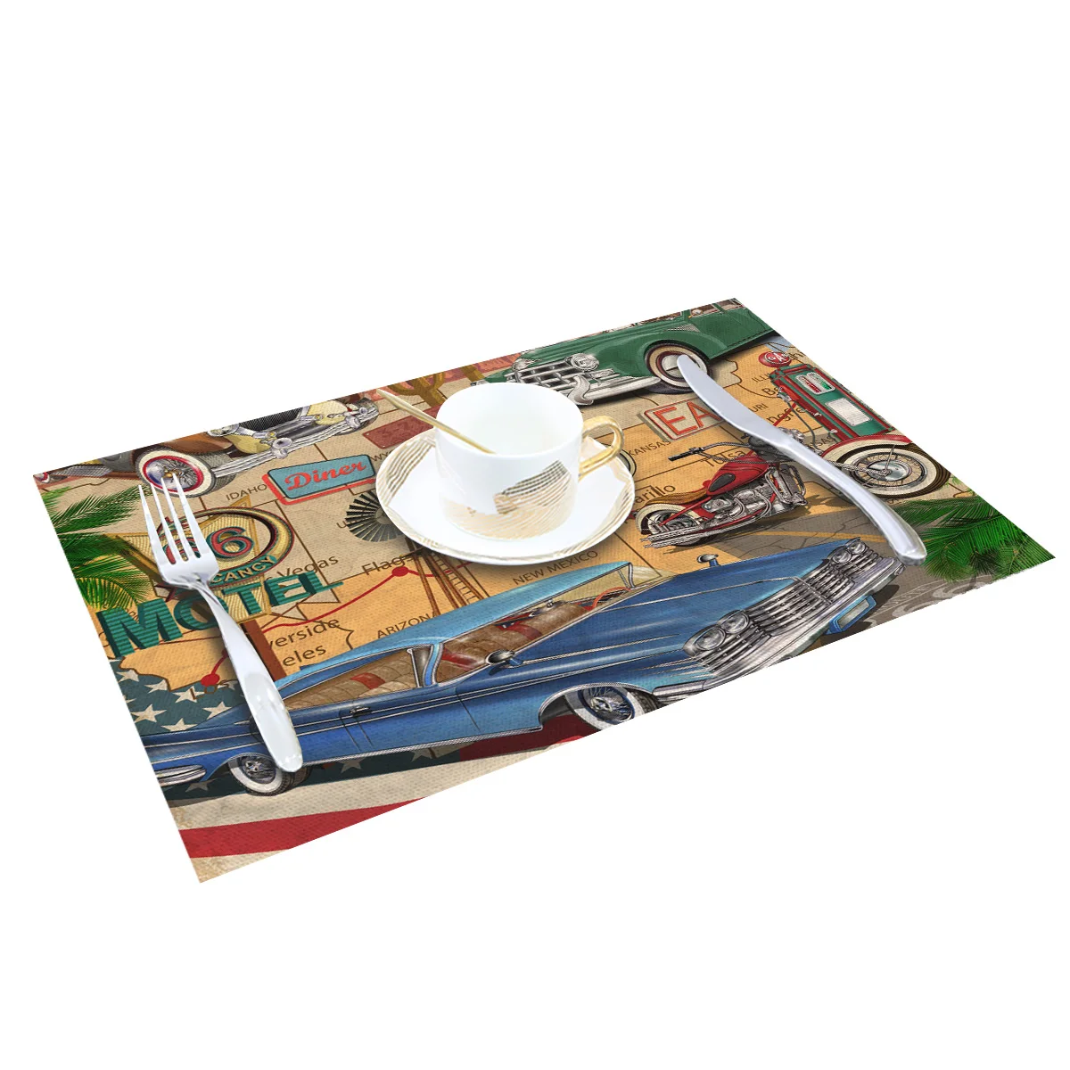 4/6 шт./набор декоративные коврики в стиле ретро | Дом и сад