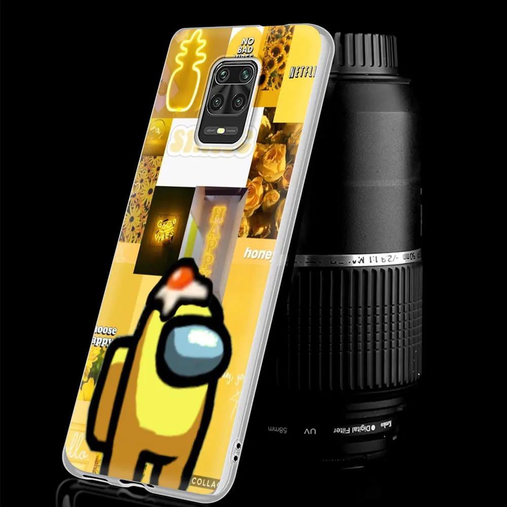 

Phone Case For Xiaomi Mi Poco M3 X3 NFC Cover For Redmi 9A 9C 8 8A 7 7A Note 9 Pro 9S 8T Matte Shell Among Us Cute stars