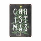 Металлический жестяной знак, Рождественская елка, декор для бара, паба, винтажное Ретро, кафе, искусство
