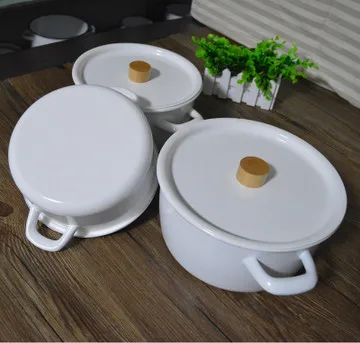 

Explosion Enamel Pot Fashion Binaural Pot Soup Pot Instant Noodle Pot Fashion Home Pot