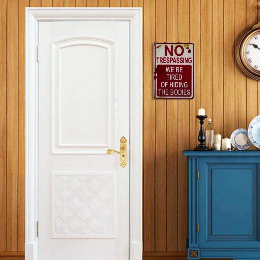 

Cat Tattoo Coffee Because Murder is Wrong Signs I Only Want Cats for Easy Hanging Silly Decor for Kitty Fans Farmers 8x12inch