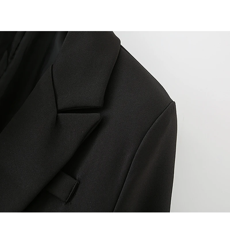 

Coat Turn-Down Collar Plus Size 2 Pocket Outerwear 2020 Women Spring Autumn Jackets Basic Work Office Solid Single Button