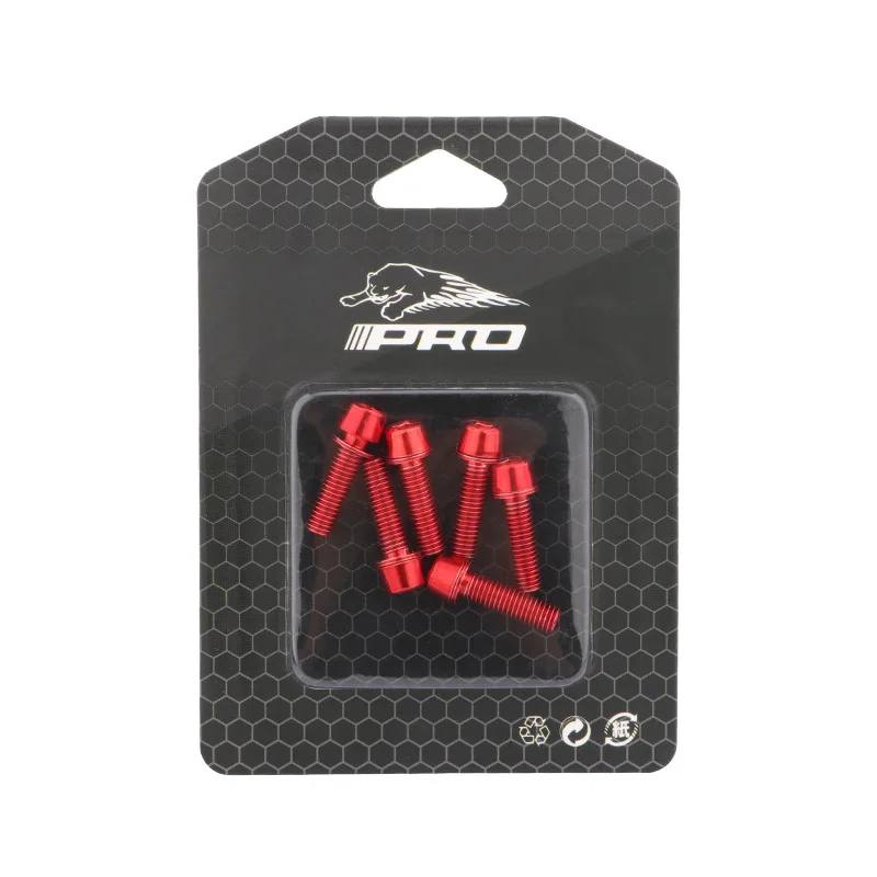 Велосипедный винт для руля из нержавеющей стали цветной M5 * 18 мм велосипедный m6x18