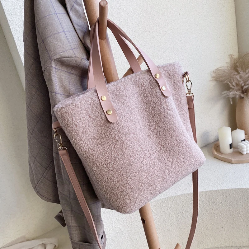 Дизайнерские женские сумки роскошные через плечо из искусственного меха