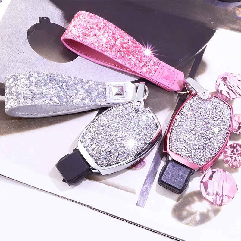 

Diamond Crystal Car Key Cover Case For Mercedes benz w251 W176 W204 W203 W210 W211 CLS CLA GL R SLK AMG A B C S class accessorie