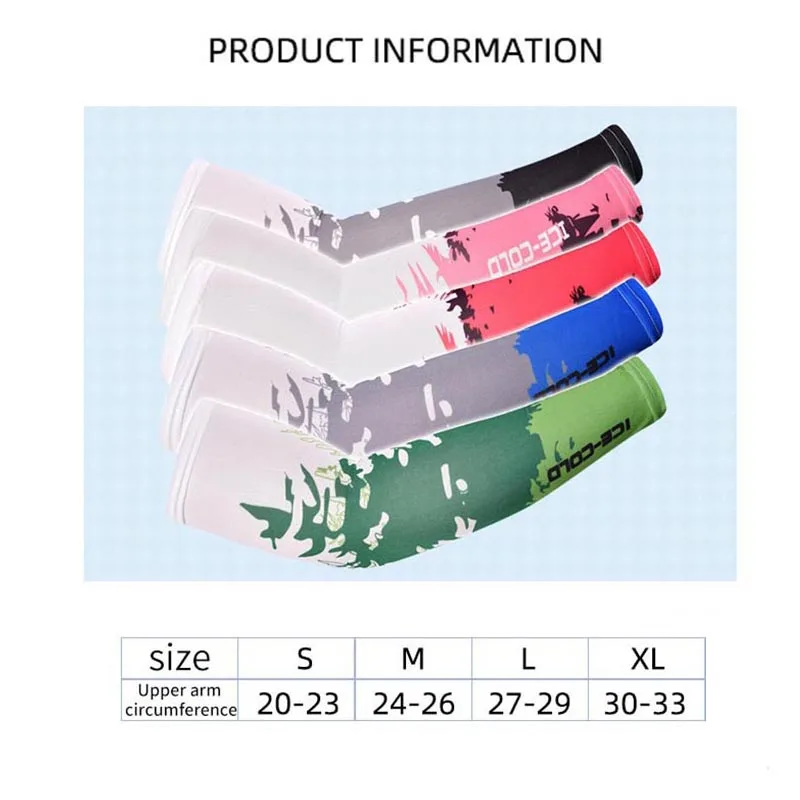 

Cycling Cuff Sleeves Sunscreen Sports Sheath Quick-drying UV Protection Arm Jacket Spring And Summer Ice Cold Silk Sleeves