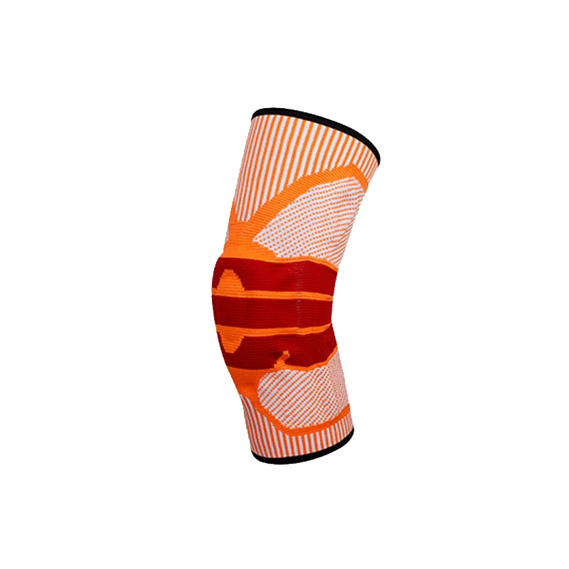 Short Orange 1 шт. наколенник компрессионный наколенник эластичный наколенник для бега Баскетбол приседания безопасный наколенник рукав - Цвет: Short Orange