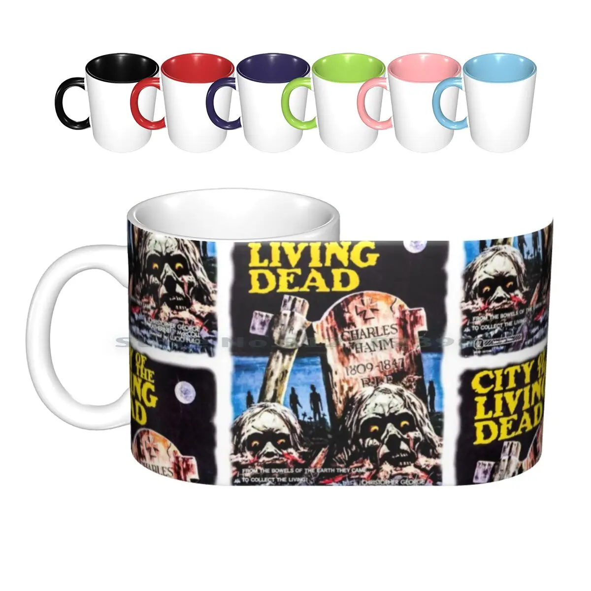 City Of The Living Dead Print Ceramic Mugs Coffee Cups Milk Tea Mug City Living Dead Lucio Fulci Cult Movie Horror Film Films