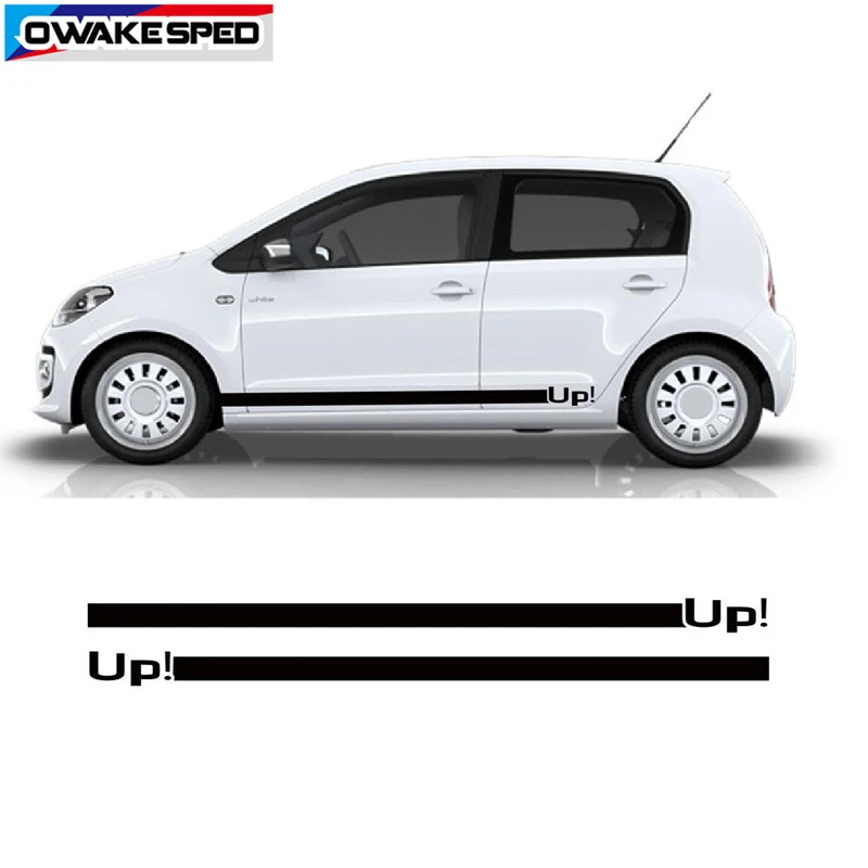 Наклейки на боковую дверь автомобиля для Volkswagen E UP 3 5 дверей двусторонние
