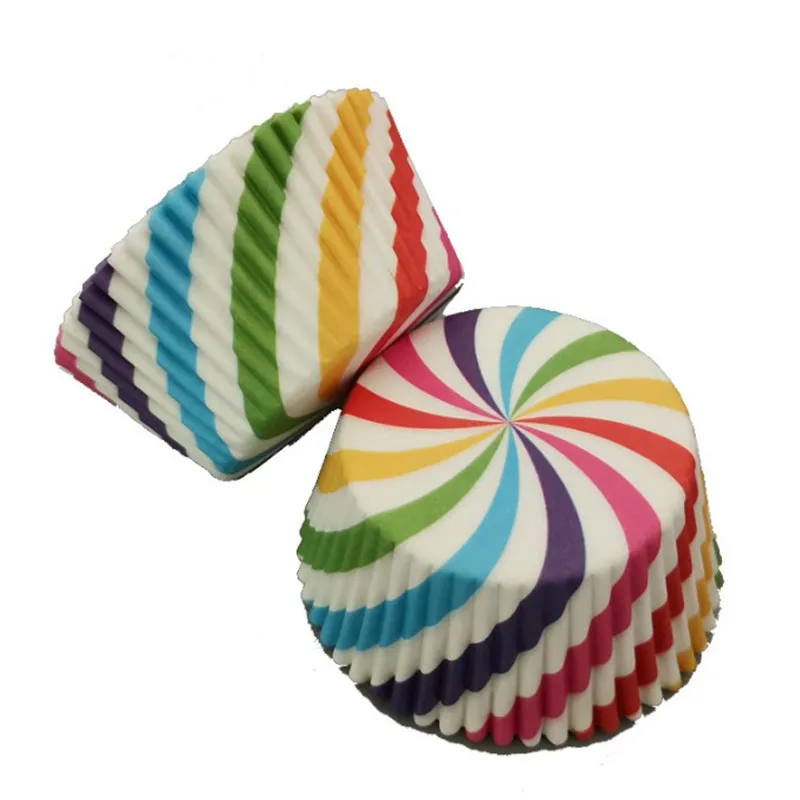 Разноцветные радужные кухонные инструменты 4YANG 100 шт. маслостойкие бумажные