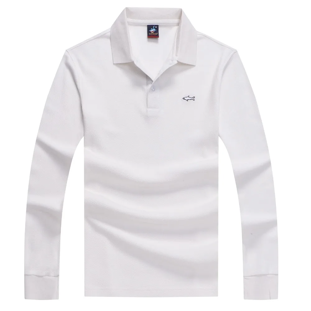 

Polos men TACE&SHARK new arrival autumn commerce comfort solid color high quality elegant clothing M-3XL free shipping
