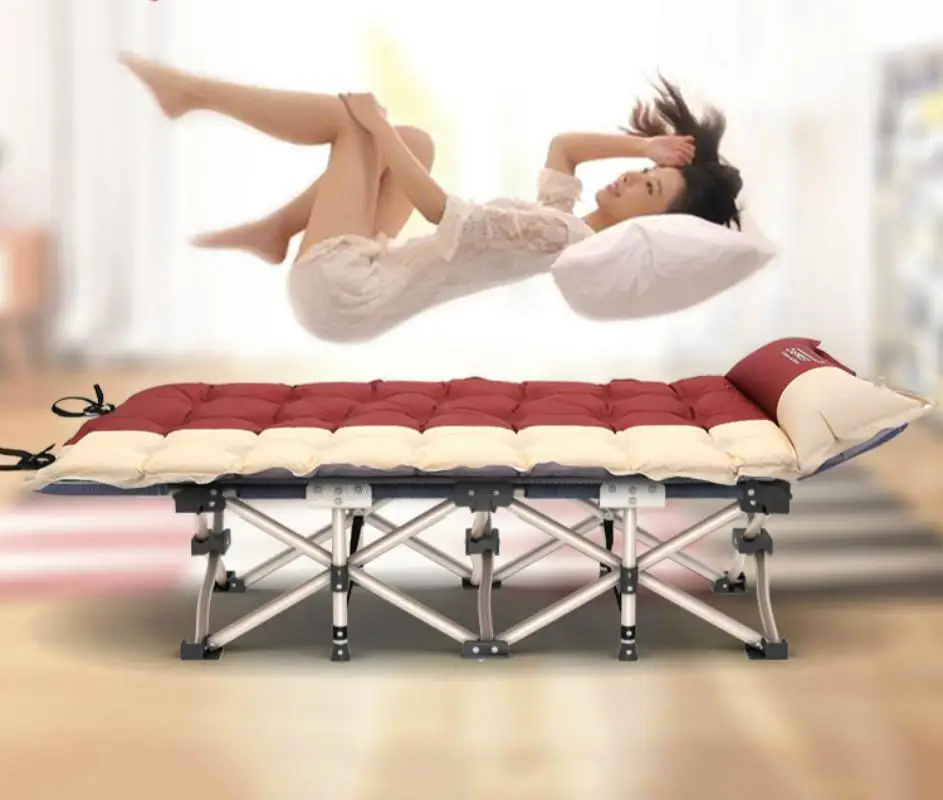 Складная кровать Простая для сна отдыха переносная обеда взрослых дома| |