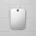 Акриловое противотуманное зеркало для душа, мощная присоска, противотуманное портативное дорожное зеркало для макияжа, ручное зеркало для ванной комнаты