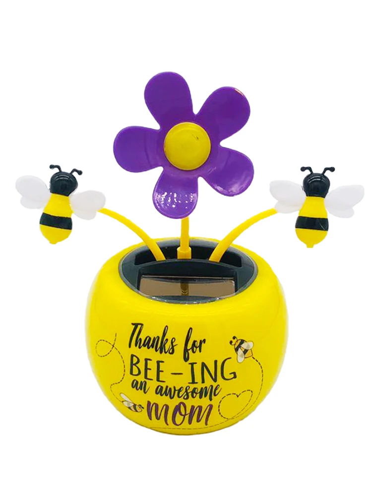 

Fashion Solar Powered Dancing Flower Toy Office Desk Car Decor Funny Electric Toys For Kids Christmas Gift