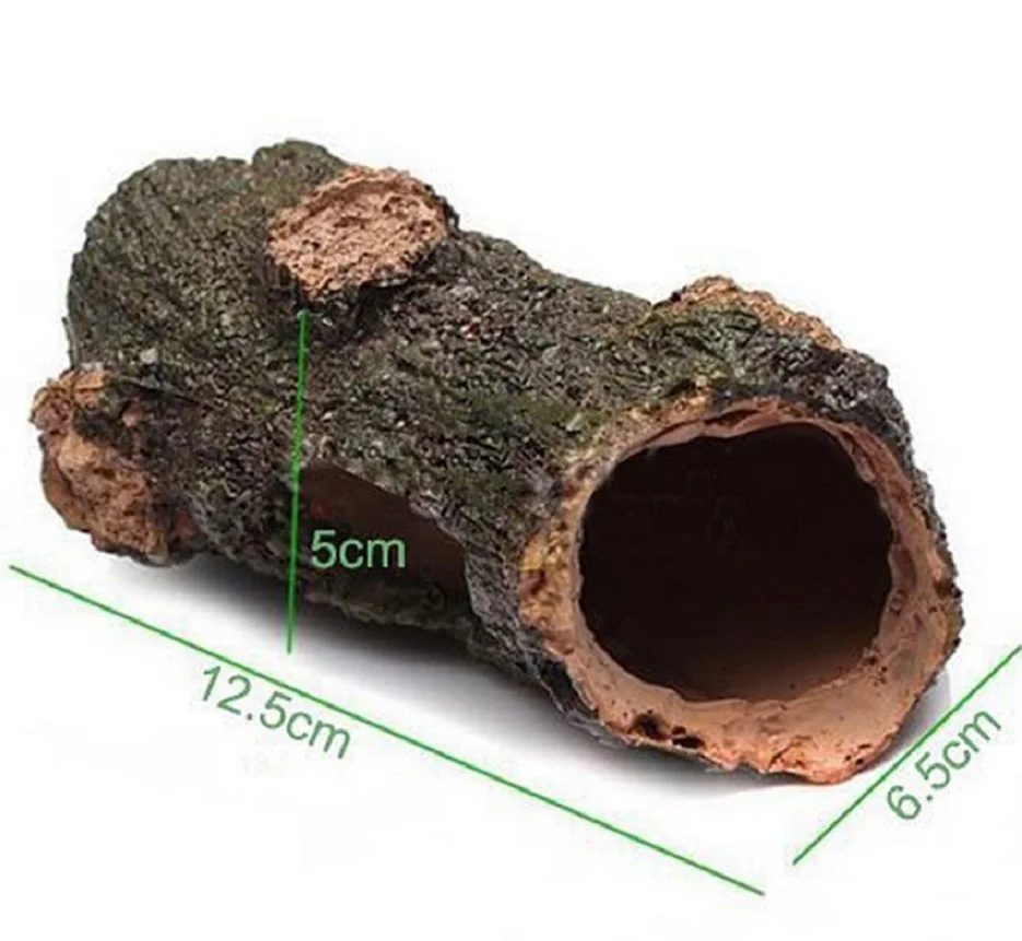 

New Arrival Aquarium Ornament Hollow Hole Log Tree Tunnel Cave Fish Tank Decoration Big Size