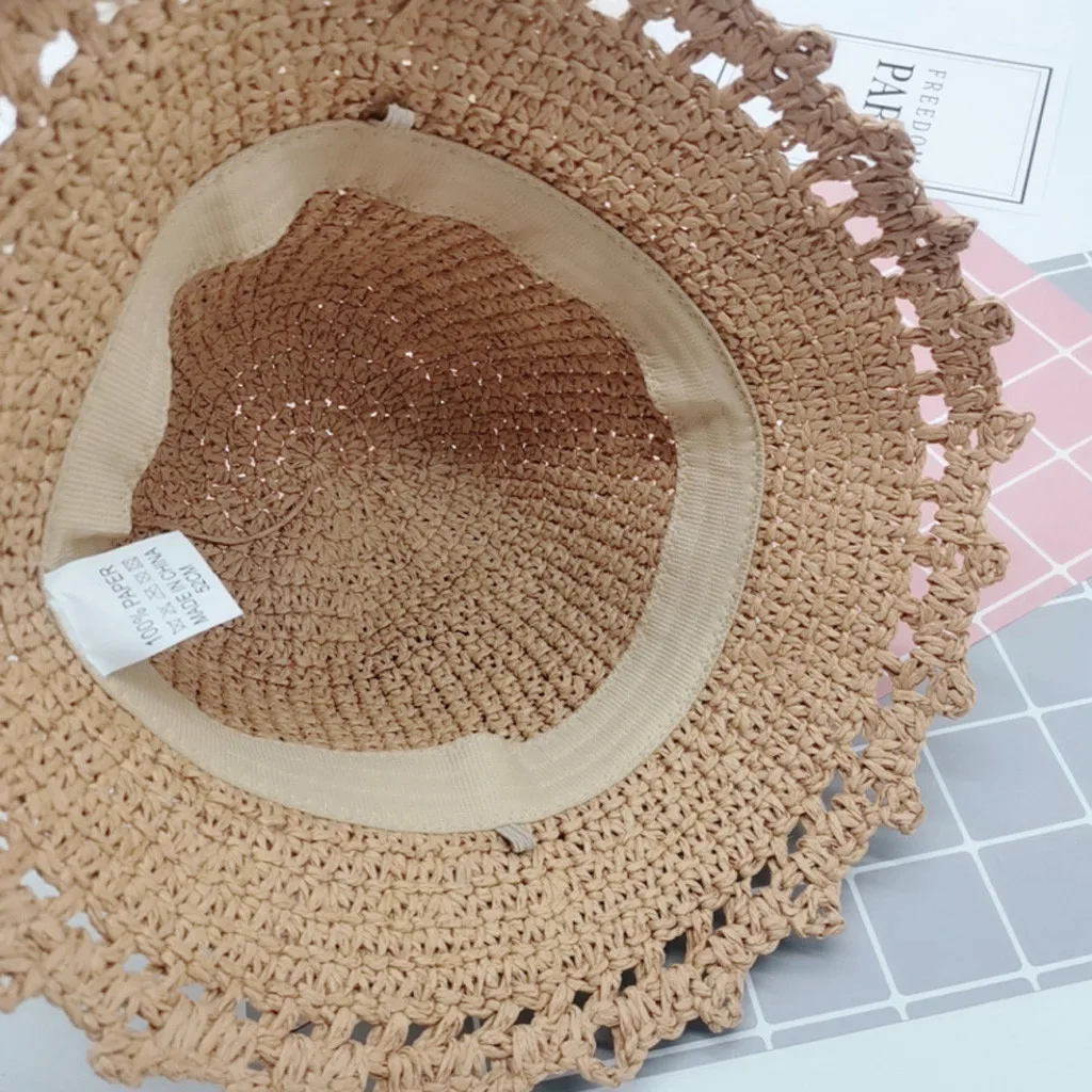 

Summer Baby Accessories Girls Bow Kids Princess Breathable Straw Hat Bucket Fisherman Cap Children's Hat