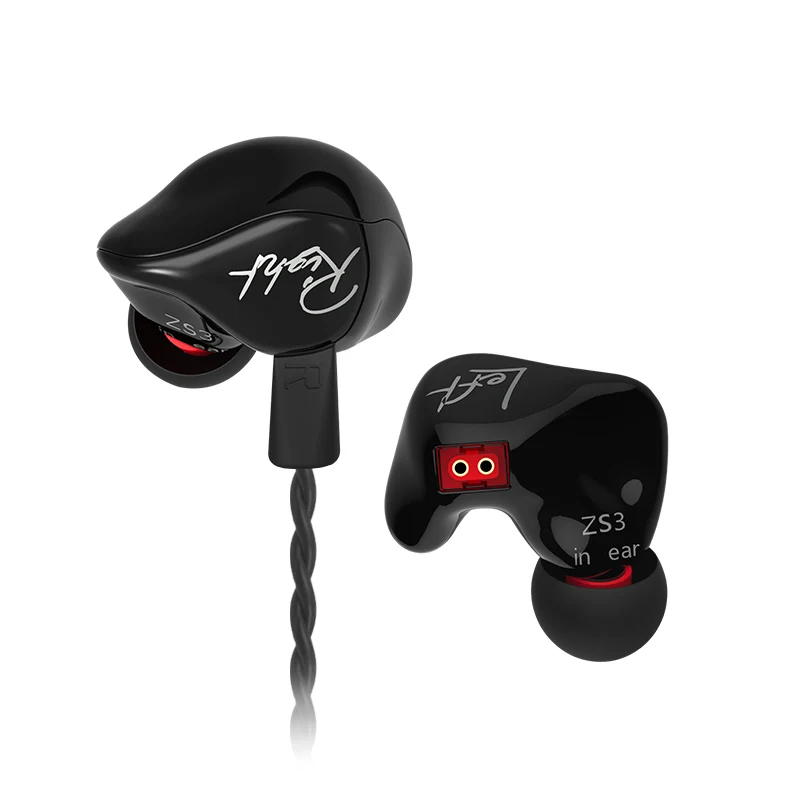 KZ ZS3 1DD динамические наушники в ухо аудио мониторы шумоподавление HiFi музыка