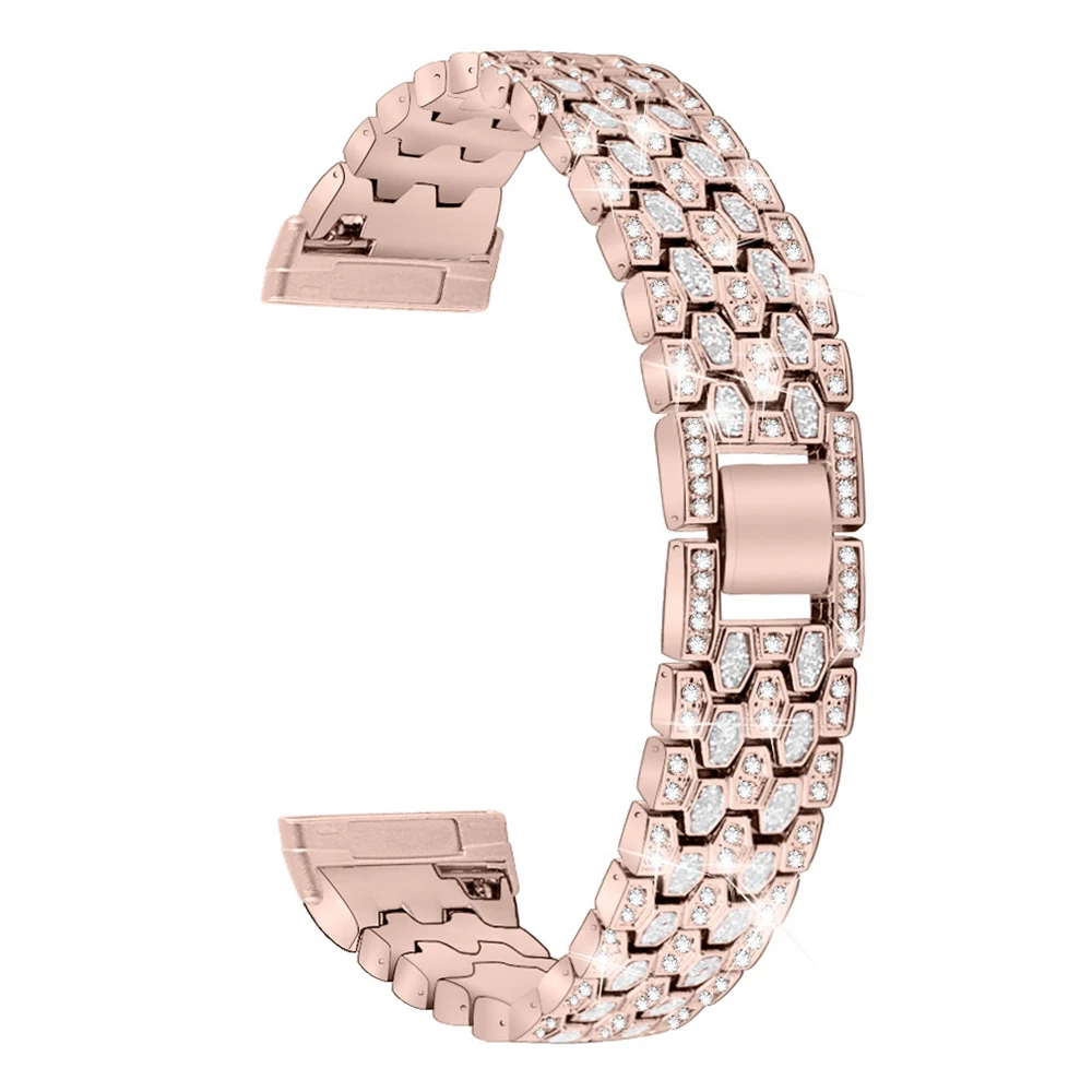 

Модный женский ремешок со стразами для Fitbit Versa 3 Sense, ремешок для часов Versa3, изысканный металлический сменный Браслет для девушек