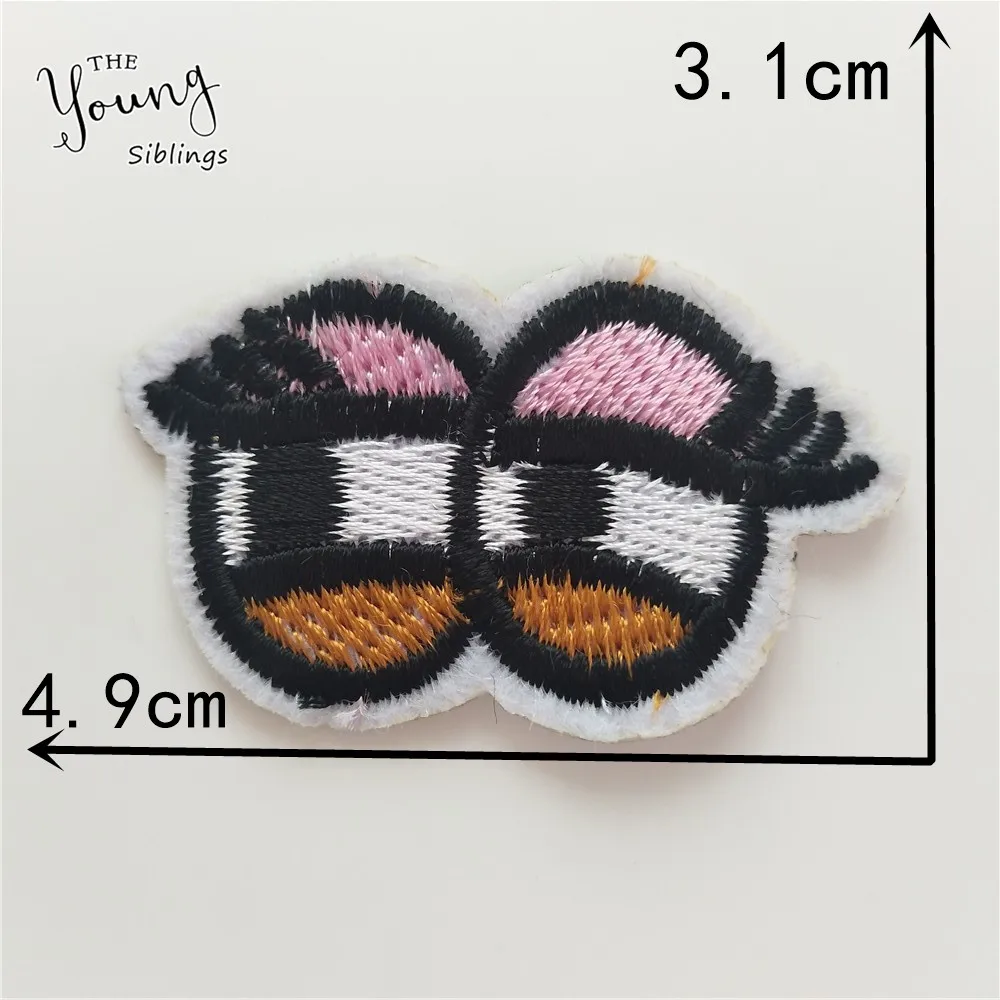 Мультфильм Железный На пластыри Краб Глаза наклейки вышивка значки ткань