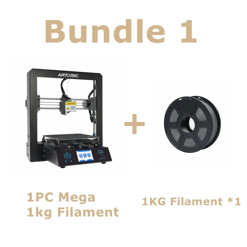 I3 Mega Add 1KG ANYCUBIC 3d принтер набор I3 Мега большой размер печати 3d принтер части рабочего стола Diy Набор экструдер 1,75 мм нить 3d Друкер - Цвет: I3 Mega Add 1KG