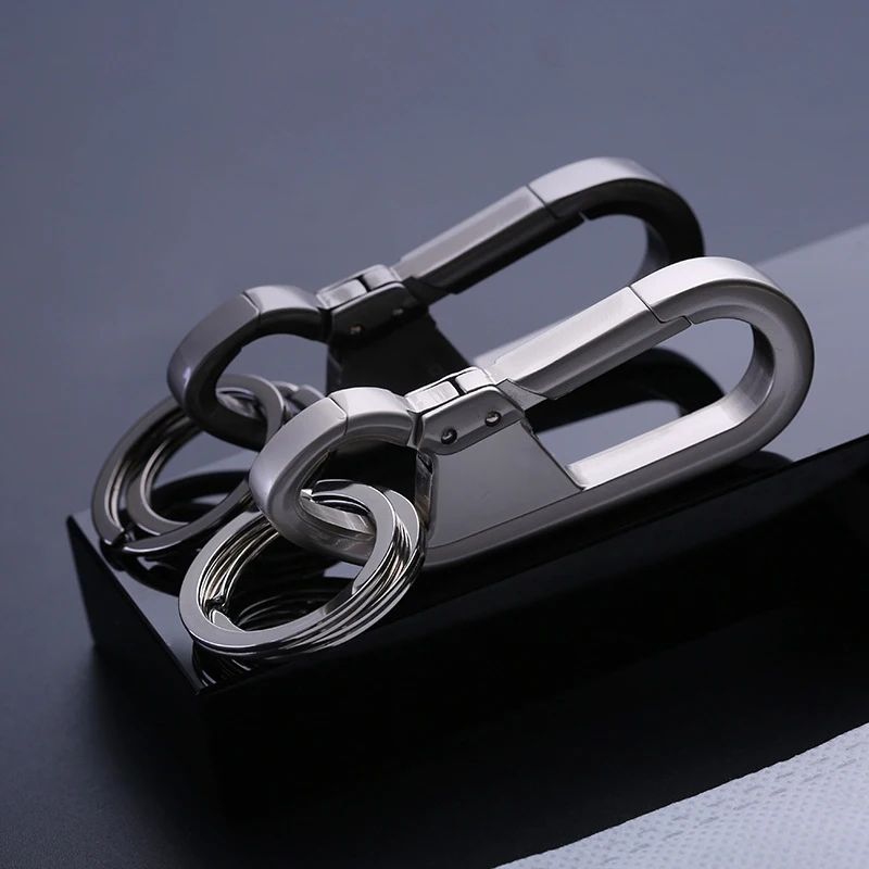 

Exquisite Car Chrome Keychain Men's Simple Waist Metal Keychain Keychain for Volvo S90 XC90 XC40 XC60 T5 T6 T8 V90