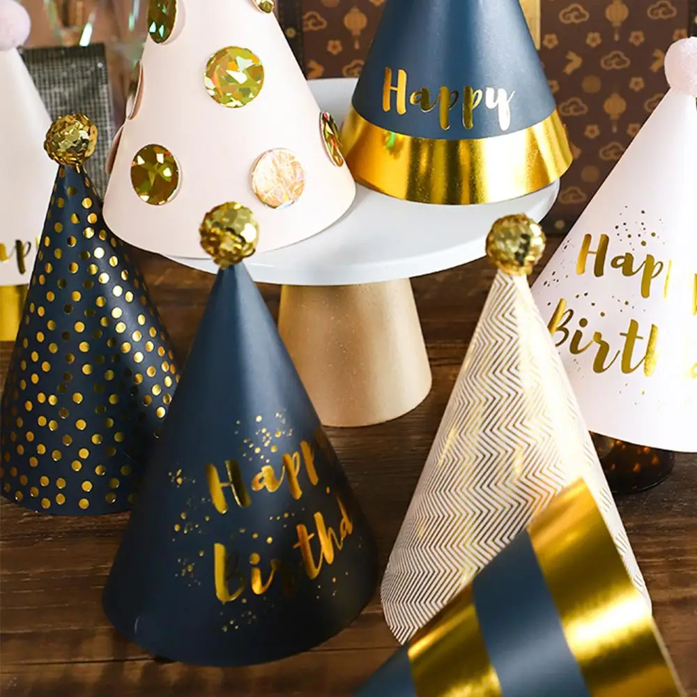 Детский день рождения шляпа с днем бумаги шляпы кепки Корона принца принцессы