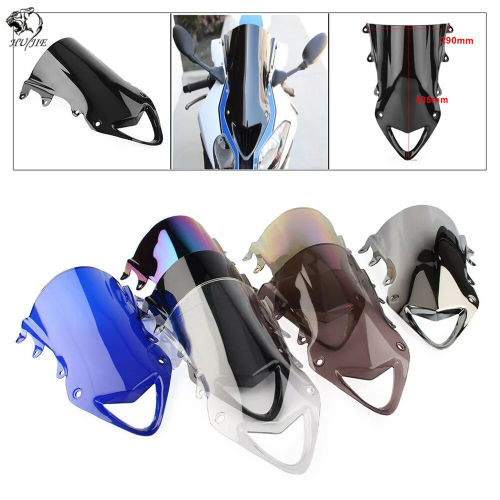 Мотоцикл двойной пузырь лобовое стекло ветровое экран для BMW S1000RR S 1000 RR 1000RR Iridium 2009