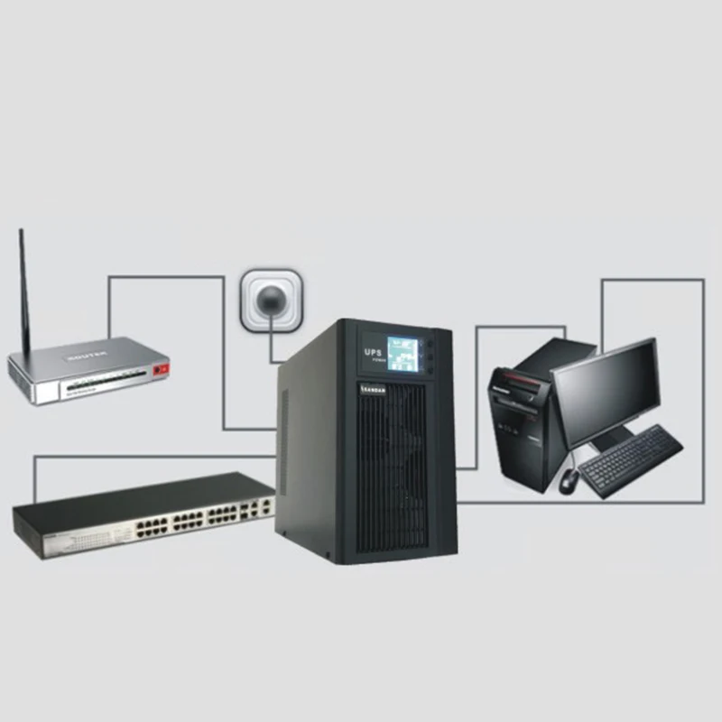 10KVA/8KW онлайн UPS башня Стиль 192VDC внешний Батарея инвертор с чистым синусом Выход 3