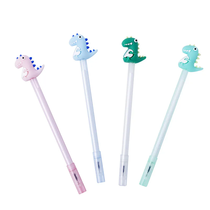 

20 Pcs Creative School Stationery Cartoon Dinosaur Gel Pen Student Learning To Write Office Stationery Pen Wholesale
