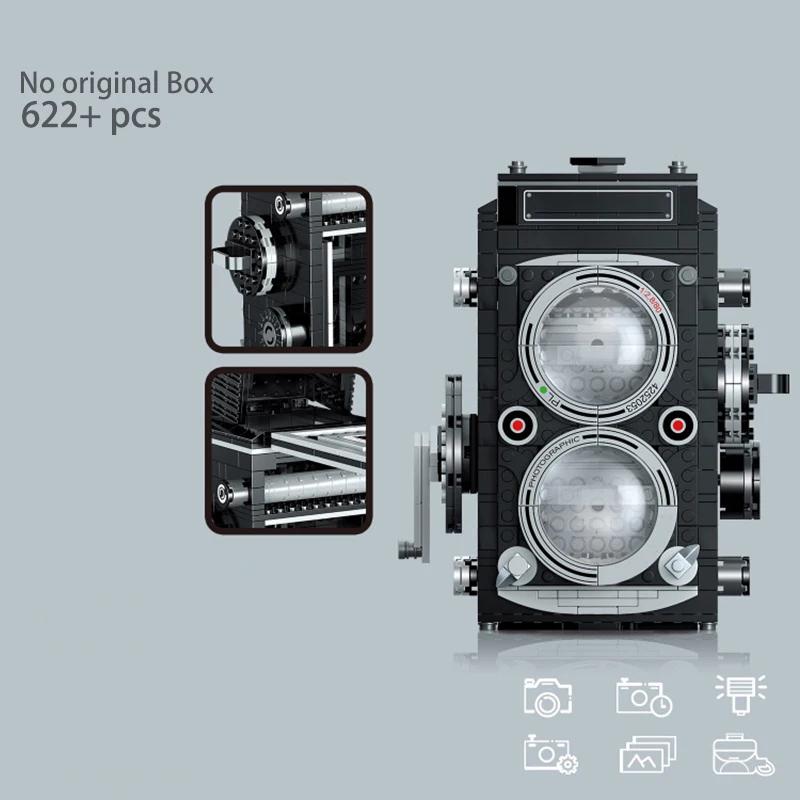 

Super Cool MOC Creative Digital Camera Model 2020 New Technic Creator Building Block Kits Assembling Bricks Set Toys Ideal Gift