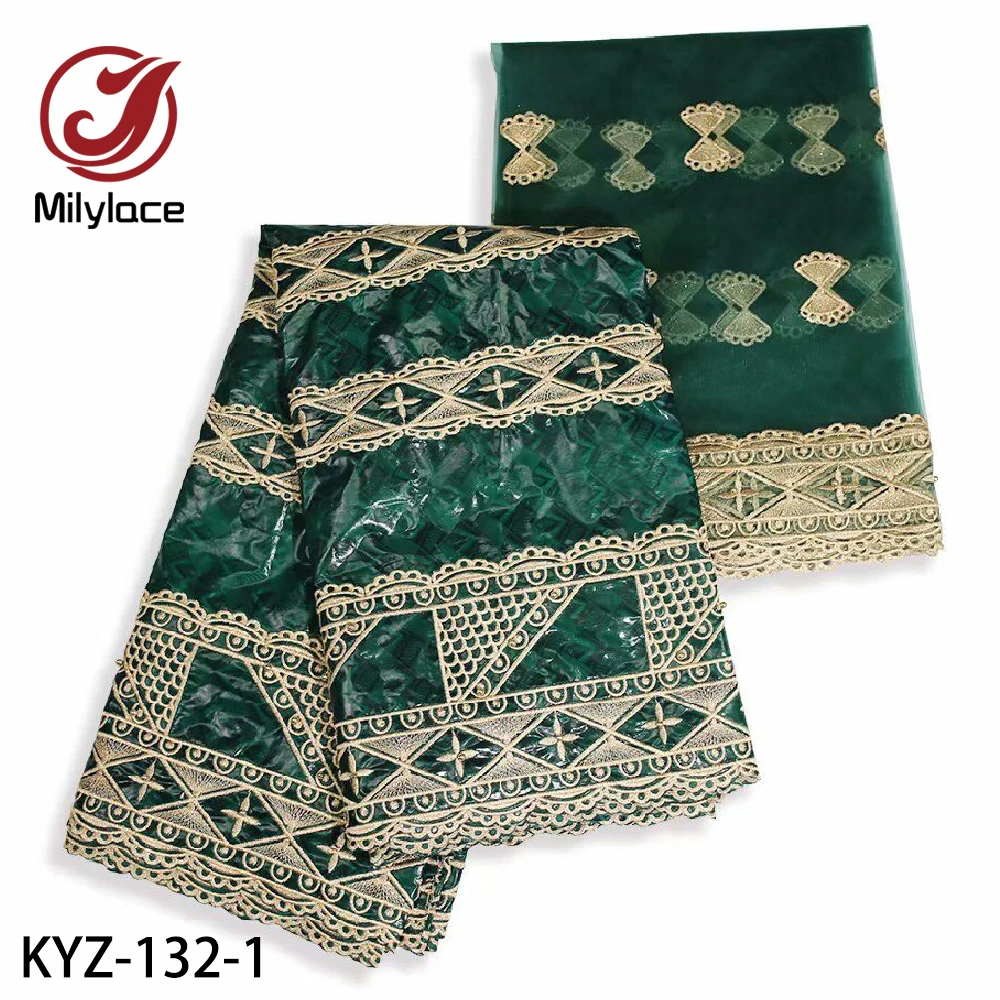 Африканский базин богатый Getzner 5 ярдов Высококачественная базиновая богатая